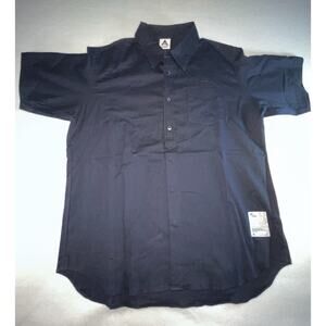 Wasted Collective Size XL‎ 3/4 Button Down Short Sleeve Shirt Pocket NWOT Blue